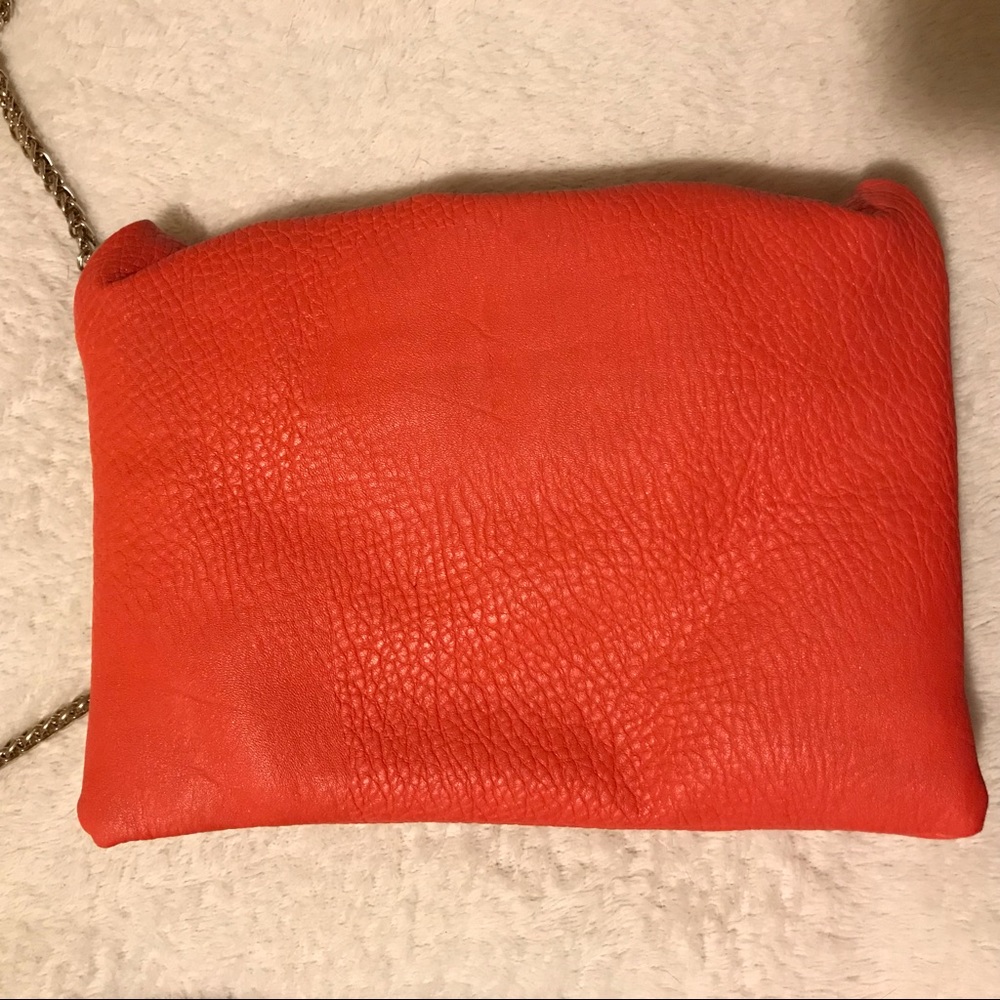 Bright orange three pocket crossbody - Picture 4 of 4